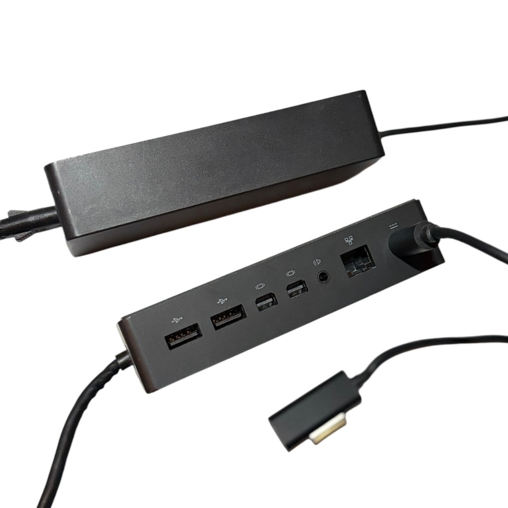 Microsoft Surface Dock 1661 with Power Supply Charging Cord Black Like New